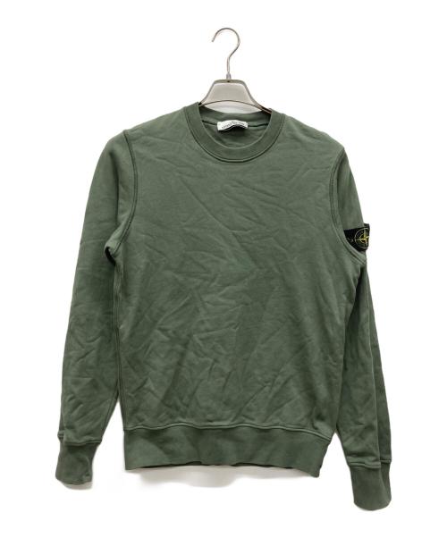 STONE ISLAND（ストーンアイランド）STONE ISLAND (ストーンアイランド) アイコンパッチクルーネックスウェット オリーブ サイズ:Sの古着・服飾アイテム