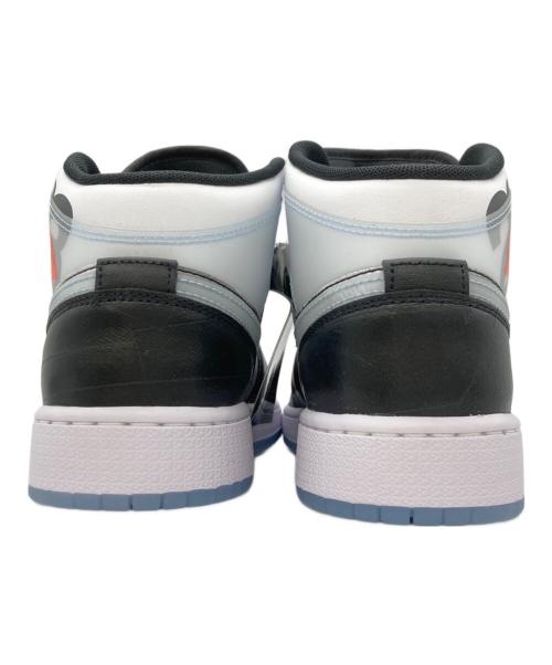 NIKE（ナイキ）NIKE (ナイキ) AIR JORDAN 1 MID GS ホワイト サイズ:US6Y 未使用品の古着・服飾アイテム