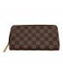 LOUIS VUITTON (ルイ ヴィトン) ダミエ　ジッピーウォレット ブラウン：18000円