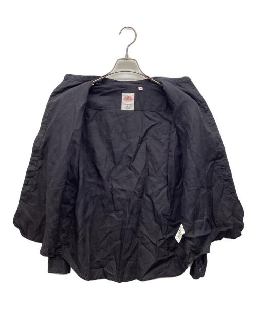 DANTON（ダントン）DANTON (ダントン) リネンバンドカラーシャツ ブラック サイズ:36の古着・服飾アイテム