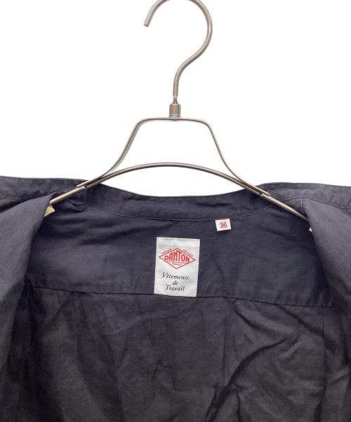 DANTON（ダントン）DANTON (ダントン) リネンバンドカラーシャツ ブラック サイズ:36の古着・服飾アイテム