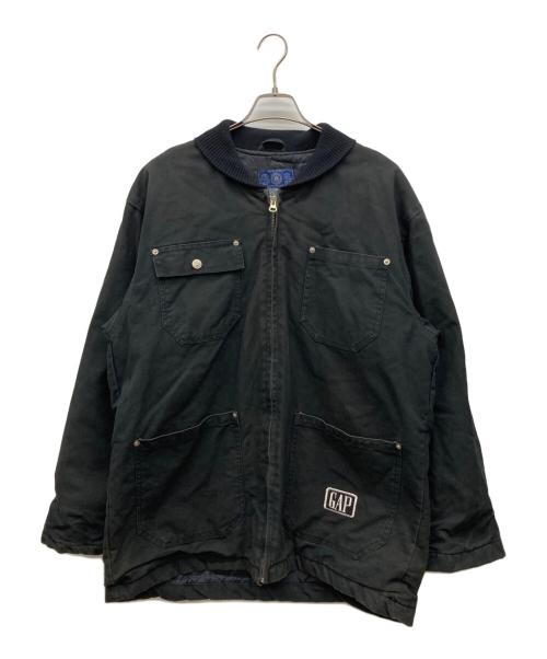 GAP（ギャップ）GAP (ギャップ) キルティングライナーダック地ジャケット ブラック サイズ:Lの古着・服飾アイテム