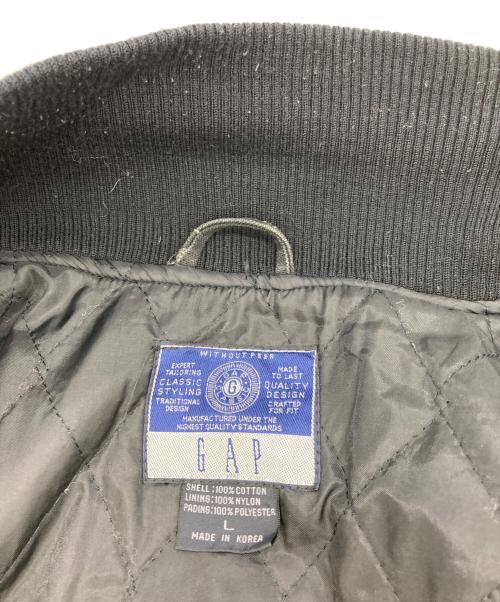 GAP（ギャップ）GAP (ギャップ) キルティングライナーダック地ジャケット ブラック サイズ:Lの古着・服飾アイテム