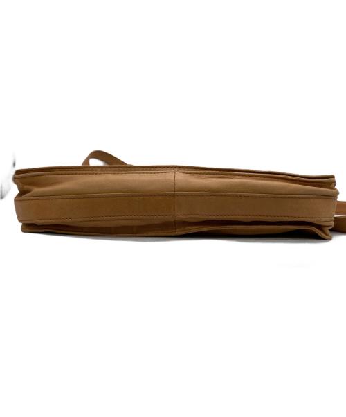 LOEWE（ロエベ）LOEWE (ロエベ) アナグラムレザー巾着ショルダーバッグ ブラウンの古着・服飾アイテム