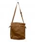 LOEWE (ロエベ) アナグラムレザー巾着ショルダーバッグ ブラウン：12000円