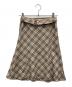 BURBERRY BLUE LABEL（バーバリーロンドンブルーレーベル）の古着「チェックスカート」｜ベージュ