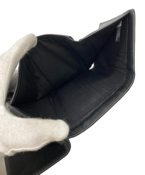 DIESEL（ディーゼル）DIESEL (ディーゼル) オーバルD3つ折り財布 ブラックの古着・服飾アイテム