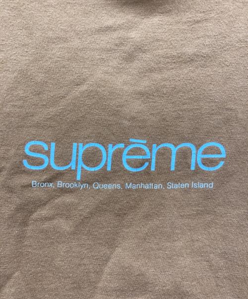 SUPREME（シュプリーム）Supreme (シュプリーム) five boroughs tee ブラウン サイズ:Mの古着・服飾アイテム