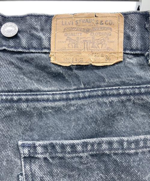 LEVI'S（リーバイス）LEVI'S (リーバイス) サスペンダーボタンデニムパンツ ブラック サイズ:W36×L34の古着・服飾アイテム