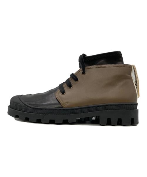LOEWE（ロエベ）LOEWE (ロエベ) ストレッチ コンバット ブーツ ブラウン サイズ:38の古着・服飾アイテム
