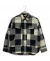 GRIP SWANY（グリップスワニー）の古着「FLANNEL FIELD SHIRT」｜ブラック×ホワイト