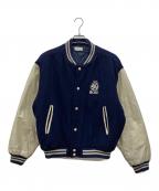 Suntory original designサントリーオリジナルデザイン）の古着「スタジャン」｜ネイビー