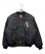 Chalk Lineチョークライン）の古着「スタジャン」｜ブラック