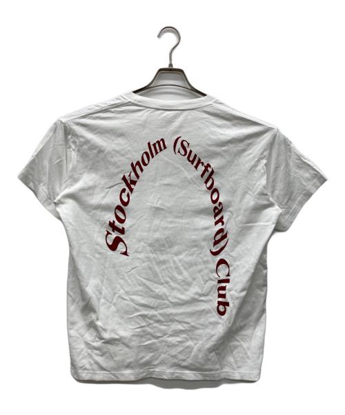 Stockholm club（ストックホルムクラブ）stockholm club (ストックホルムクラブ) 半袖Tシャツ ホワイト サイズ:Lの古着・服飾アイテム
