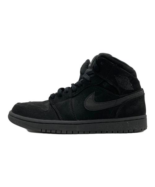NIKE（ナイキ）NIKE (ナイキ) AIR JORDAN 1 MID ブラック サイズ:US7.5の古着・服飾アイテム