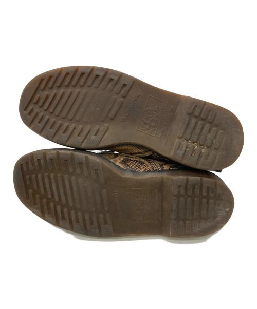 Dr.Martens（ドクターマーチン）Dr.Martens (ドクターマーチン) パイソン柄8ホールブーツ ブラウン サイズ:7の古着・服飾アイテム