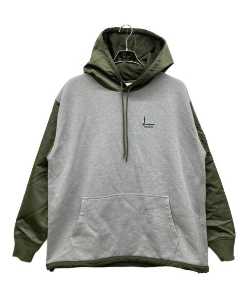 Denham（デンハム）Denham (デンハム) TECK HOODY カーキ×グレー サイズ:X-LARGEの古着・服飾アイテム