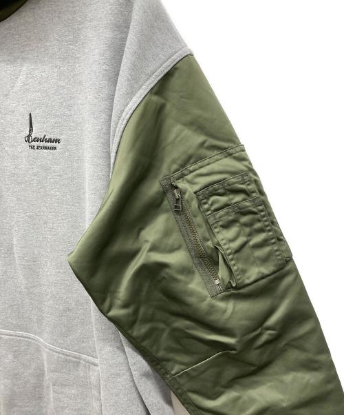Denham（デンハム）Denham (デンハム) TECK HOODY カーキ×グレー サイズ:X-LARGEの古着・服飾アイテム