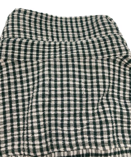 stussy（ステューシー）stussy (ステューシー) WRINKLY GINGHAM SS SHIRT グリーン サイズ:Lの古着・服飾アイテム