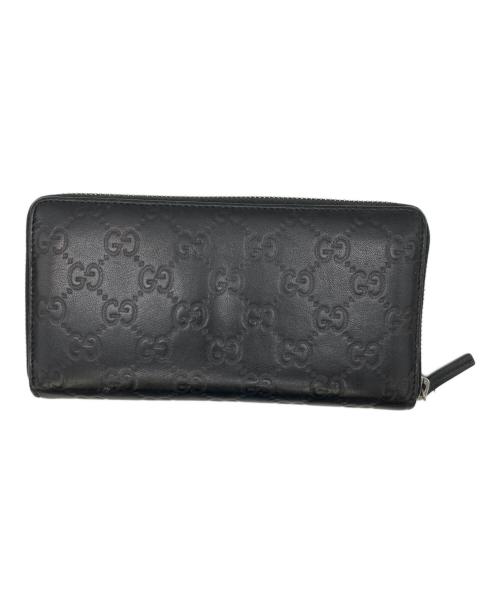 GUCCI（グッチ）GUCCI (グッチ) GG長財布 ブラックの古着・服飾アイテム