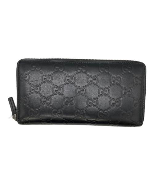 GUCCI（グッチ）GUCCI (グッチ) GG長財布 ブラックの古着・服飾アイテム