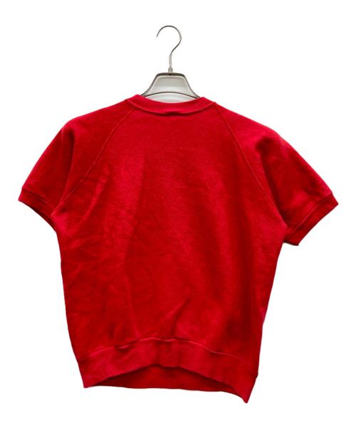 H.WOLF&SONS（H.ウルフアンドサンズ）H.WOLF&SONS (H.ウルフアンドサンズ) 半袖スウェット レッド サイズ:Mediumの古着・服飾アイテム