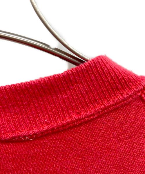 H.WOLF&SONS（H.ウルフアンドサンズ）H.WOLF&SONS (H.ウルフアンドサンズ) 半袖スウェット レッド サイズ:Mediumの古着・服飾アイテム