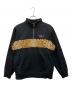 Supreme（シュプリーム）の古着「Leopard Panel Half Zip Sweatshirt」｜ブラック