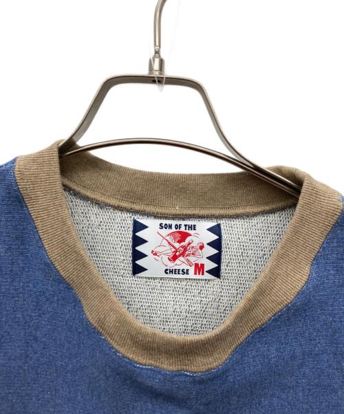 son of the cheese（（サノバチーズ））SON OF THE CHEESE (（サノバチーズ）) スウェット ブルー サイズ:Mの古着・服飾アイテム