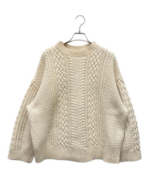 6(ROKU) BEAUTY&YOUTH（ロク ビューティーアンドユース）6(ROKU) BEAUTY&YOUTH (ロク ビューティーアンドユース) ケーブルニット アイボリー サイズ:なしの古着・服飾アイテム