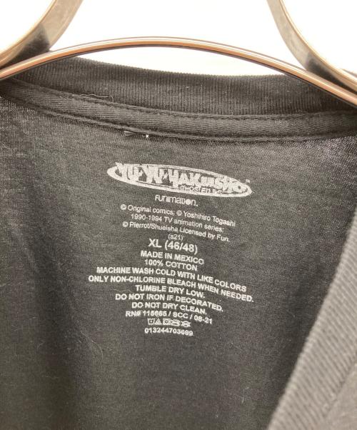 幽遊白書（ユウユウハクショ）幽遊白書 (ユウユウハクショ) アニメTシャツ ブラック サイズ:XL（46/48）の古着・服飾アイテム