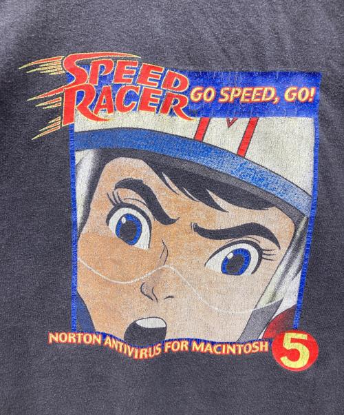 Hanes（ヘインズ）Hanes (ヘインズ) ロングスリーブアニメカットソー ブラック サイズ:ADUKT XL(46-48)の古着・服飾アイテム