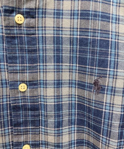 RALPH LAUREN（ラルフローレン）RALPH LAUREN (ラルフローレン) 半袖チェックシャツ ブルー サイズ:Lの古着・服飾アイテム