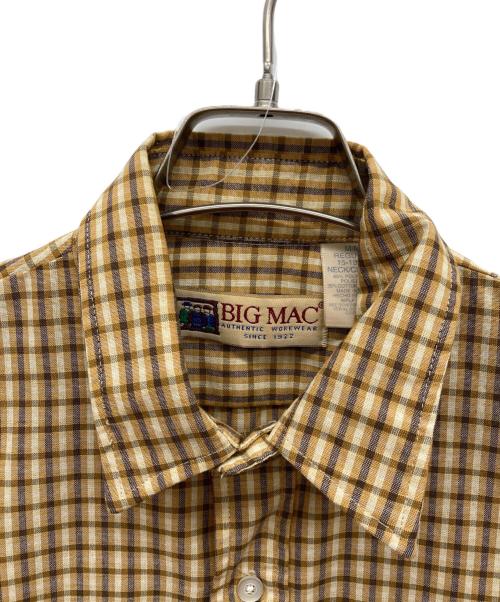 big mac（ビッグマック）BIG MAC (ビッグマック) チェックシャツ ブラウン サイズ:M/M REGULAR 15-15 1/2の古着・服飾アイテム