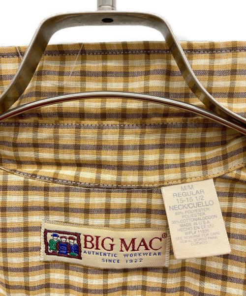 big mac（ビッグマック）BIG MAC (ビッグマック) チェックシャツ ブラウン サイズ:M/M REGULAR 15-15 1/2の古着・服飾アイテム