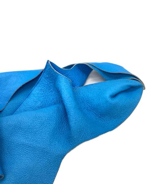 BALENCIAGA（バレンシアガ）BALENCIAGA (バレンシアガ) Market Shopper leather handbag ブルーの古着・服飾アイテム