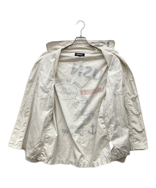 AVIREX（アヴィレックス）AVIREX (アヴィレックス) USN TYPEWRIGHTER FATIGUE LONG SLEEVE SHIR グレー サイズ:XLの古着・服飾アイテム