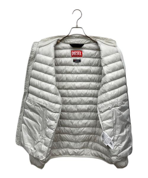 DIESEL（ディーゼル）DIESEL (ディーゼル) 中綿ジャケット ホワイト サイズ:50 185/100Aの古着・服飾アイテム