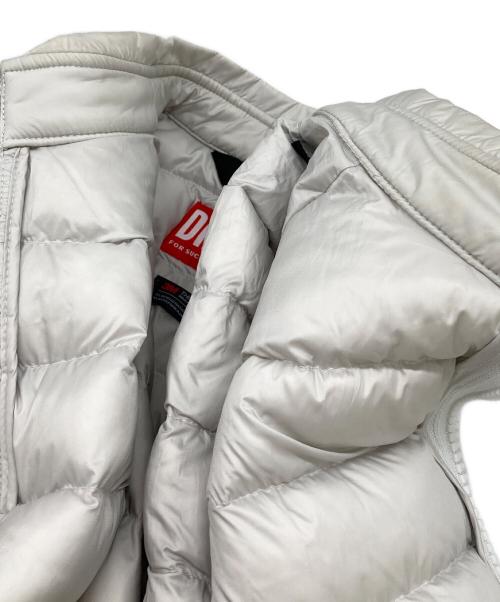 DIESEL（ディーゼル）DIESEL (ディーゼル) 中綿ジャケット ホワイト サイズ:50 185/100Aの古着・服飾アイテム