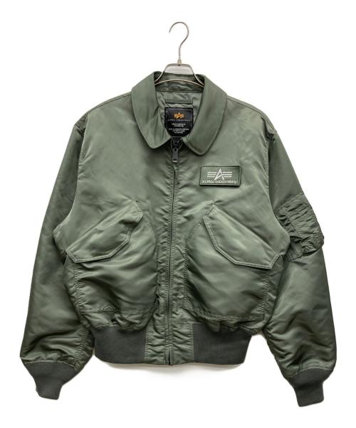 ALPHA（アルファ）ALPHA (アルファ) CWU-36Pフライトジャケット オリーブ サイズ:L C,96-104cm、T175-185cmの古着・服飾アイテム