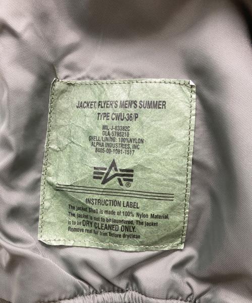 ALPHA（アルファ）ALPHA (アルファ) CWU-36Pフライトジャケット オリーブ サイズ:L C,96-104cm、T175-185cmの古着・服飾アイテム