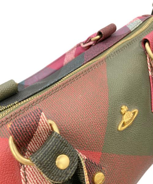 Vivienne Westwood（ヴィヴィアンウエストウッド）Vivienne Westwood (ヴィヴィアンウエストウッド) ミニボストンバッグ オリーブの古着・服飾アイテム