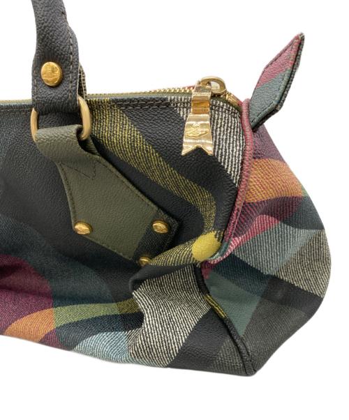 Vivienne Westwood（ヴィヴィアンウエストウッド）Vivienne Westwood (ヴィヴィアンウエストウッド) ミニボストンバッグ オリーブの古着・服飾アイテム