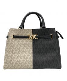 MICHAEL KORS（マイケル・コース）の古着「Belted Satchel」｜ブラック