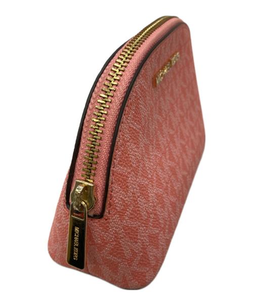 MICHAEL KORS（マイケル・コース）MICHAEL KORS (マイケルコース) コスメポーチ ピンクの古着・服飾アイテム
