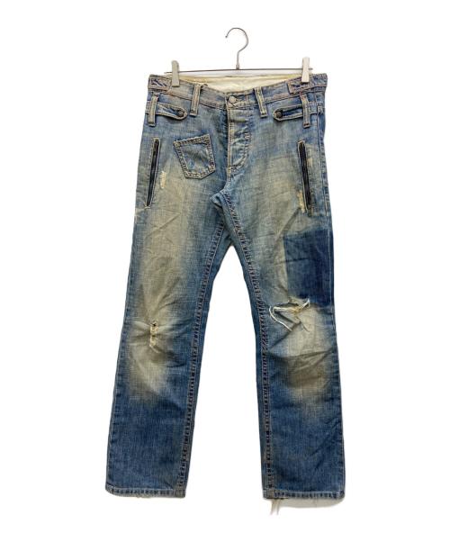 NEIL BARRETT（ニールバレット）NEIL BARRETT (ニールバレット) ユーズド加工デニムパンツ インディゴ サイズ:30の古着・服飾アイテム