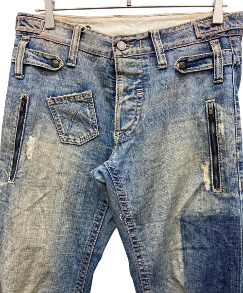 NEIL BARRETT（ニールバレット）NEIL BARRETT (ニールバレット) ユーズド加工デニムパンツ インディゴ サイズ:30の古着・服飾アイテム