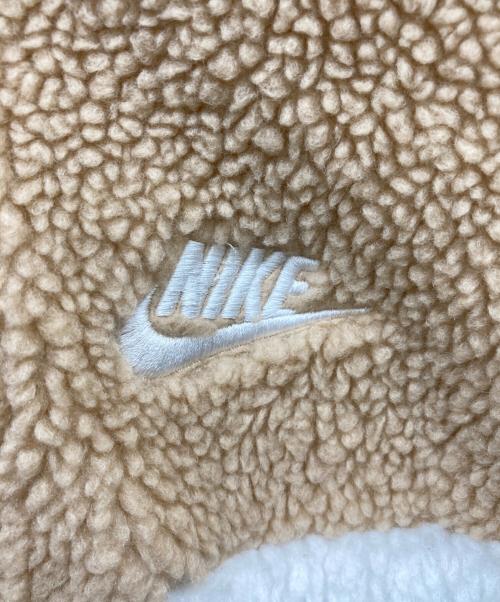 NIKE（ナイキ）NIKE (ナイキ) スウッシュ フルジップ ボア ジャケット フリース ブラウン サイズ:Lの古着・服飾アイテム