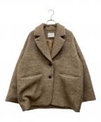 MANOFマノフ）の古着「SHAGGY TAILORED COAT」｜ブラウン