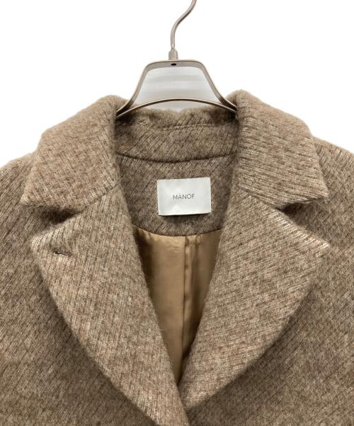 MANOF（マノフ）MANOF (マノフ) SHAGGY TAILORED COAT ブラウン サイズ:Sの古着・服飾アイテム